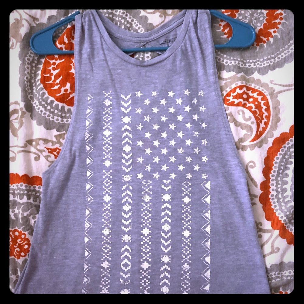 Gray back cut out tank